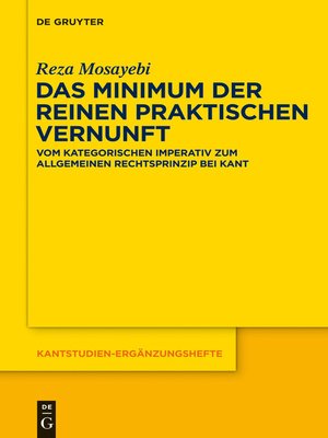 cover image of Das Minimum der reinen praktischen Vernunft